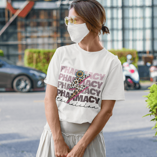 Pharmacy Technician: Sunflower Lightning - DTF Transfer - Direct-to-Film