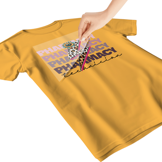 Pharmacy Technician: Sunflower Lightning - DTF Transfer - Direct-to-Film