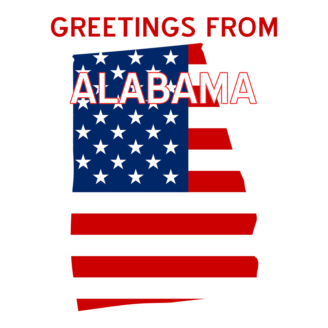 Alabama Football: Greetings From Alabama - DTF Transfer - Direct-to-Film