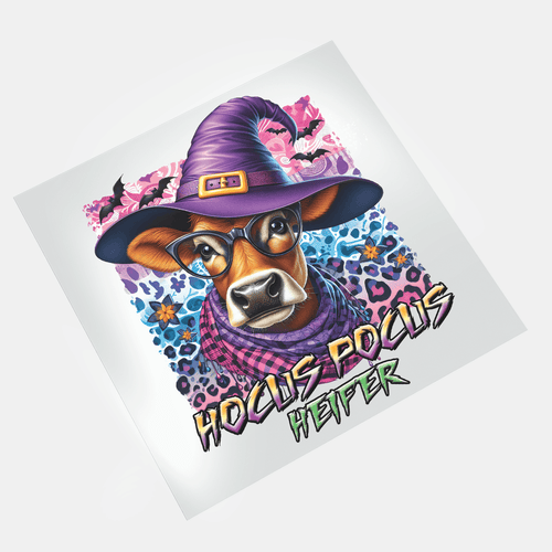 Halloween Heifer Cow: Hocus Pocus Heifer - DTF Transfer - Direct-to-Film
