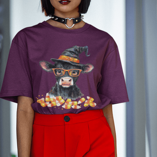 Halloween Heifer Cow: Glasses Cow - DTF Transfer - Direct-to-Film