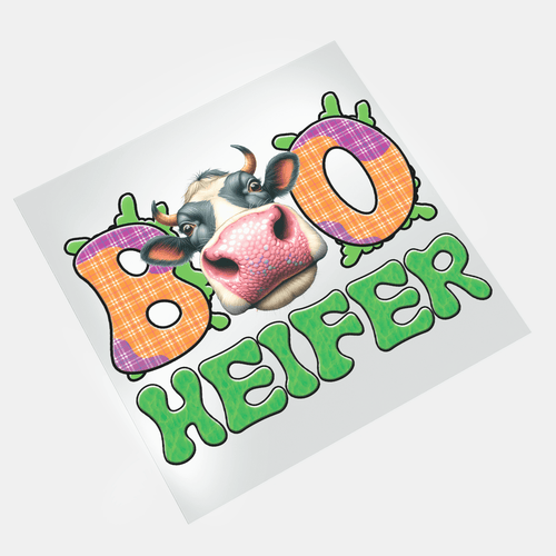 Halloween Heifer Cow: Boo Heifer - DTF Transfer - Direct-to-Film