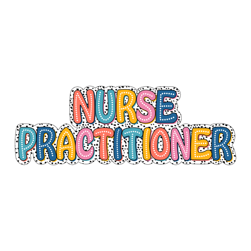Nurse Practitioner - Dalmatian NP - DTF Transfer - Direct-to-Film