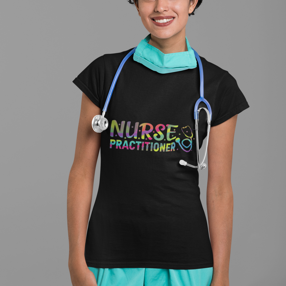 Nurse Practitioner - Colorful NP - DTF Transfer - Direct-to-Film