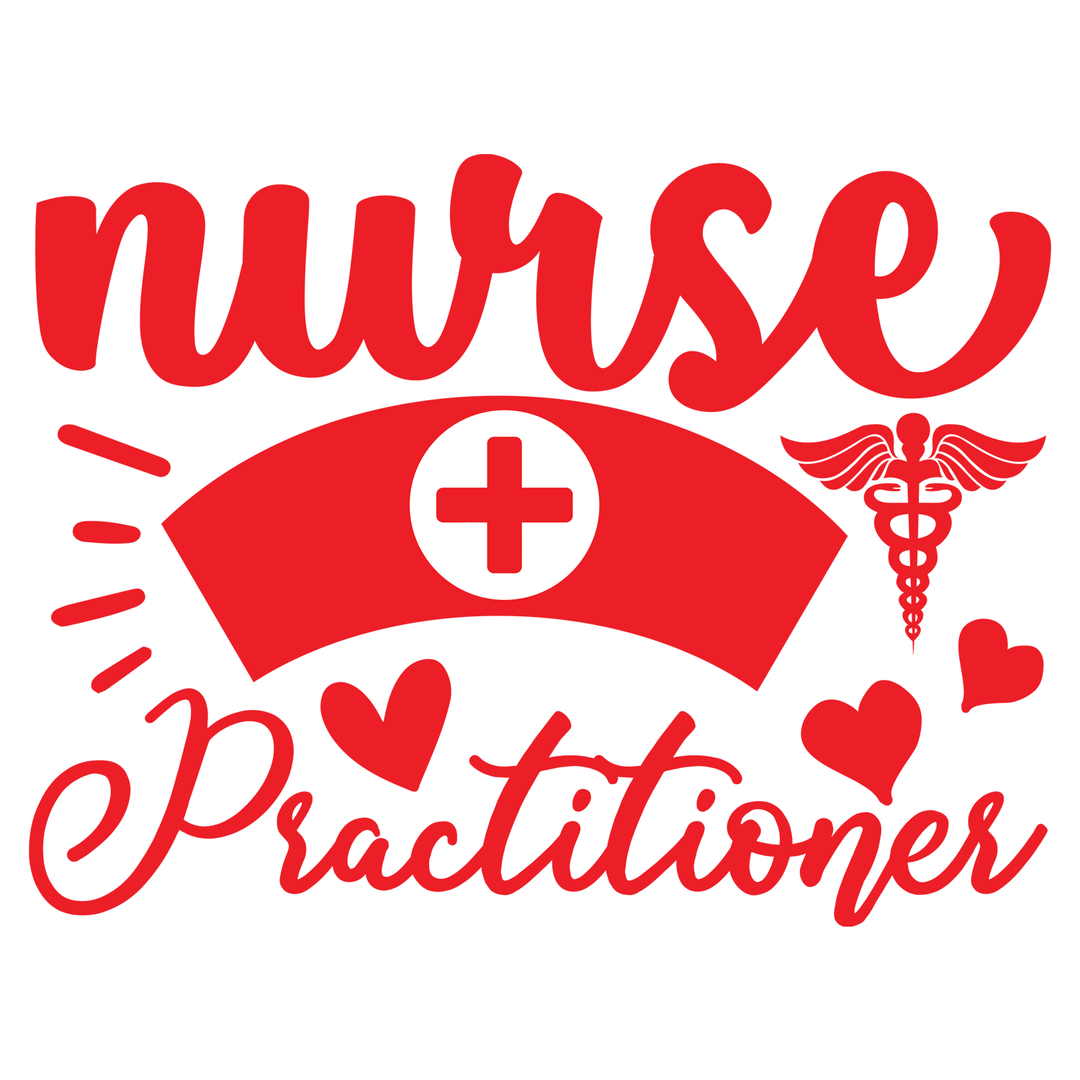 Nurse Practitioner - Caduceus NP - DTF Transfer - Direct-to-Film