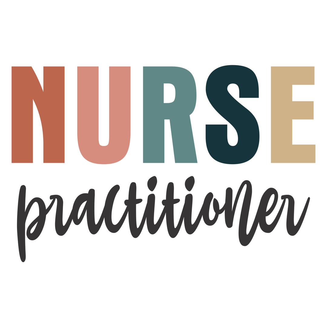 Nurse Practitioner - NP 2 - DTF Transfer - Direct-to-Film