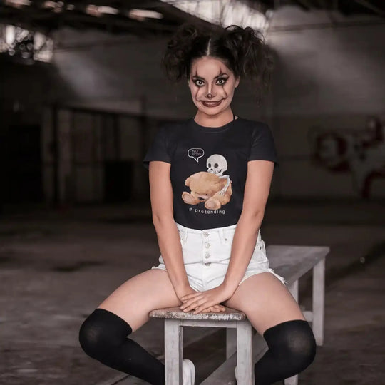 Skeleton Bear: No More Pretending - DTF Transfer - Direct-to-Film