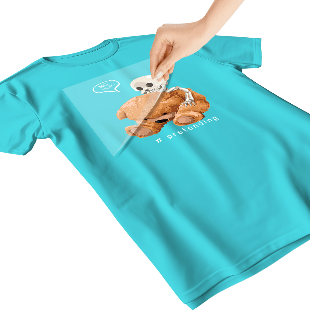 Skeleton Bear: No More Pretending - DTF Transfer - Direct-to-Film