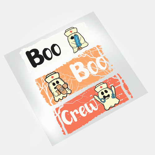 Halloween Nurse: Boo Boo Crew - DTF Transfer - Direct-to-Film