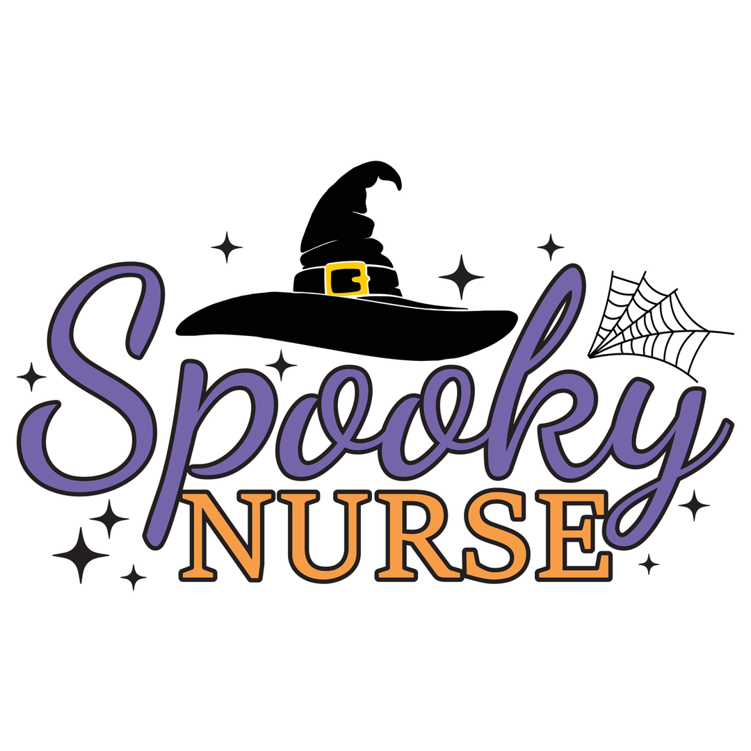 Spooky Nurse: Witch Spooky Nurse - DTF Transfer - Direct-to-Film