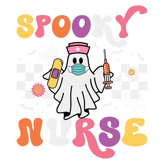 Spooky Nurse: Ghost Spooky Nurse 1 - DTF Transfer - Direct-to-Film