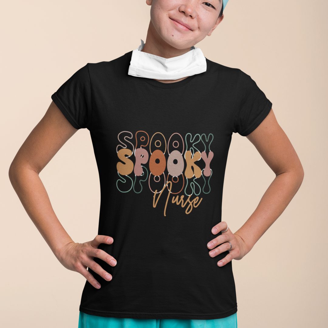 Spooky Nurse: Groovy Spooky Nurse - DTF Transfer - Direct-to-Film