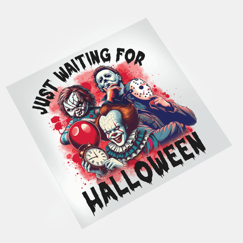 Halloween Horror Movie Straight Outta Nightmare: Just Waiting For Halloween - DTF Transfer - Direct-to-Film