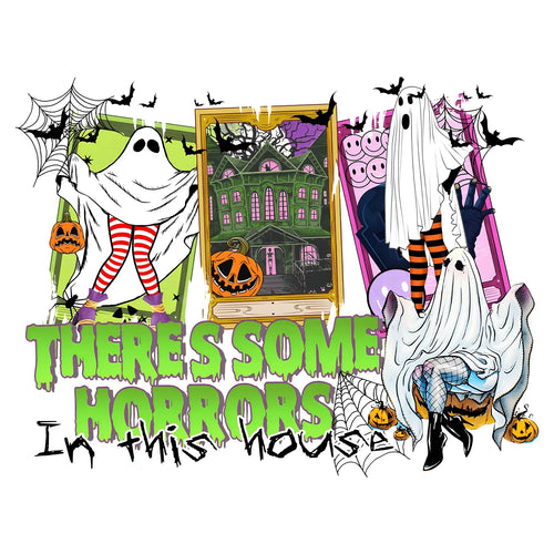 Spooky Halloween Horrors In This House - DTF Transfer - Direct-to-Film
