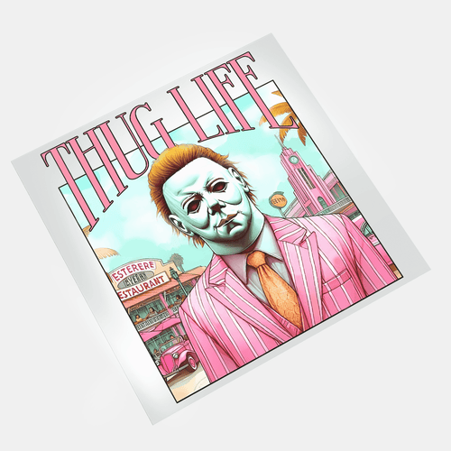 Pink Thug Life - Mike Myers - DTF Transfer - Direct-to-Film
