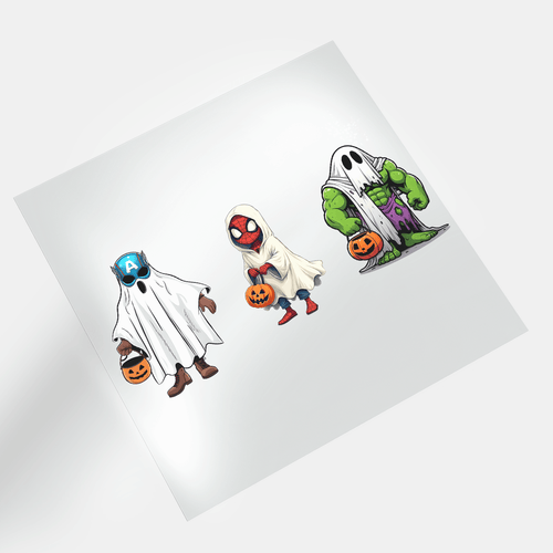 Super Spooky Halloween: Spooky Trio - DTF Transfer - Direct-to-Film