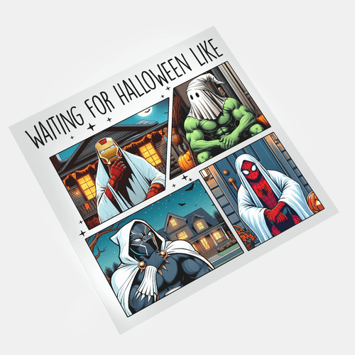 Super Spooky Halloween: Waiting for halloween like - DTF Transfer - Direct-to-Film