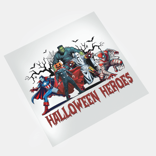 Super Spooky Halloween: Halloween Heroes 2 - DTF Transfer - Direct-to-Film