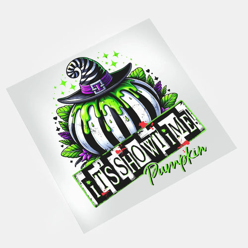 The Burtons Halloween - It's Showtime Pumpkin - DTF Transfer - Direct-to-Film