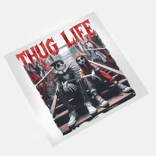 Christmas Thug Life - Sally And Jack - DTF Transfer - Direct-to-Film