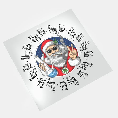 Christmas Thug Life - Santa Thug - DTF Transfer - Direct-to-Film