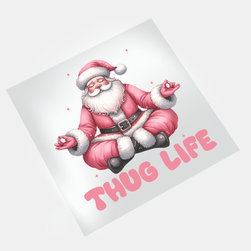 Christmas Thug Life - Santa 2 - DTF Transfer - Direct-to-Film