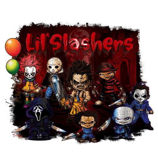 Nightmares With Attitude - Lil Slashers - DTF Transfer - Direct-to-Film