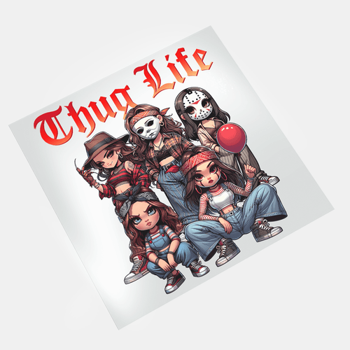 Female Thug Life - The Squad 2 - DTF Transfer - Direct-to-Film