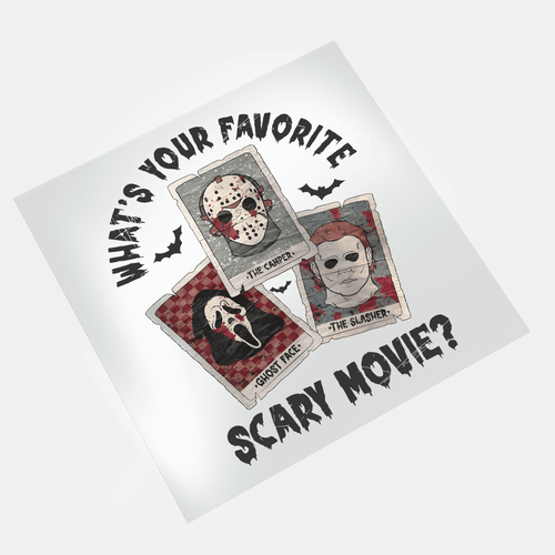 Girl Who Loves Horror Movies - What's Your Favorite 1 - DTF Transfer - Direct-to-Film
