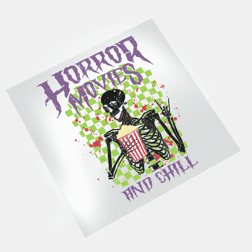 Girl Who Loves Horror Movies - Horror Movies and Chill 1 - DTF Transfer - Direct-to-Film