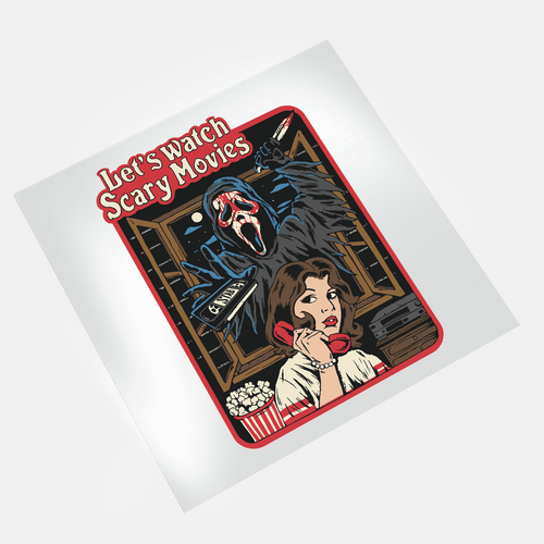Girl Who Loves Horror Movies - Let's Watch Scary Movies - DTF Transfer - Direct-to-Film