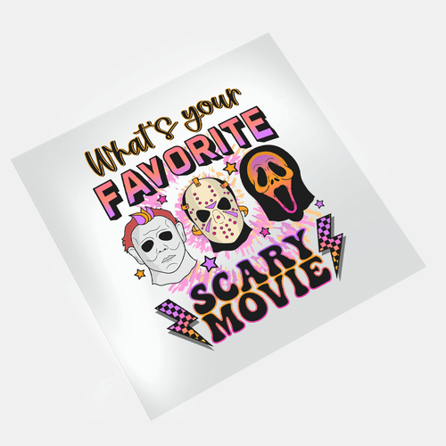 Girl Who Loves Horror Movies - What's Your Favorite 2 - DTF Transfer - Direct-to-Film