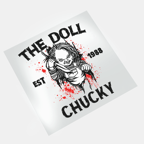 The Plastics Halloween - The Doll Chucky - DTF Transfer - Direct-to-Film