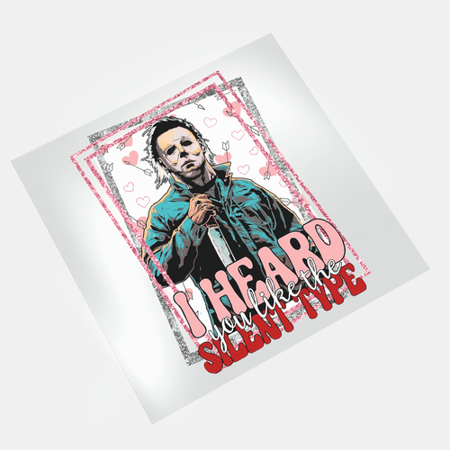 Pink Halloween - I Heard You Like The Silent Type - DTF Transfer - Direct-to-Film