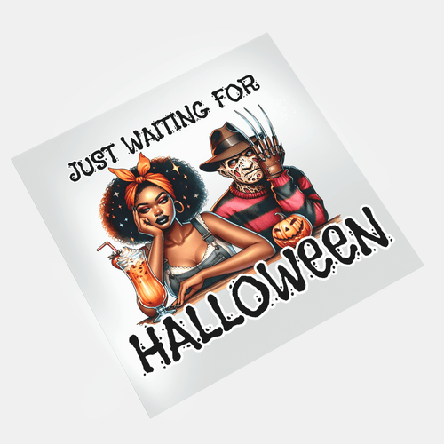 Waiting For Halloween - Freddy Krueger - DTF Transfer - Direct-to-Film