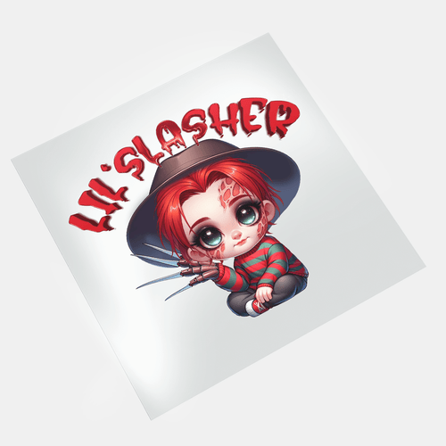 Little Slashers - Cute Krueger - DTF Transfer - Direct-to-Film