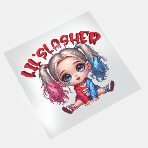 Little Slashers - Harley Quinn - DTF Transfer - Direct-to-Film