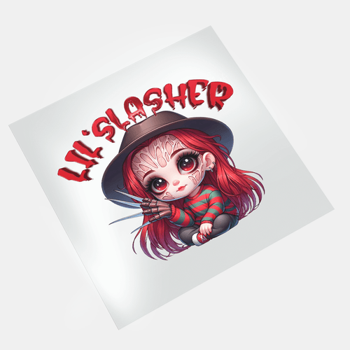 Little Slashers - Krueger Girl - DTF Transfer - Direct-to-Film