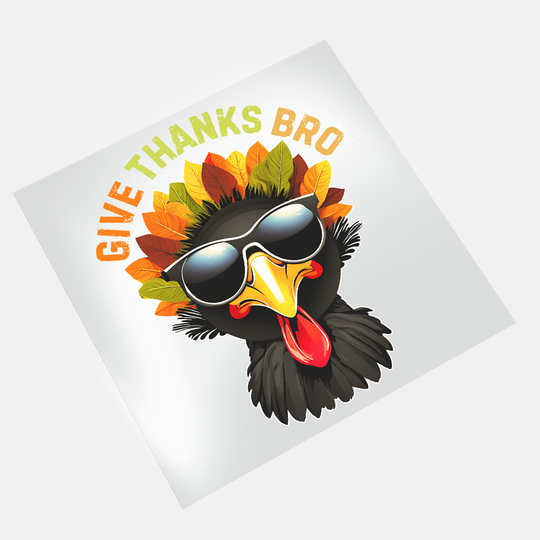 Thanksgiving Gobble Squad - Give Thanks Bro - DTF Transfer - Direct-to-Film