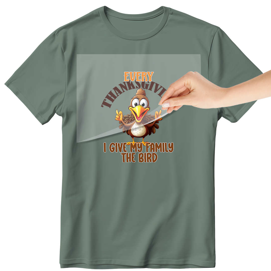 Thanksgiving Gobble Squad - Give My Family the Bird - DTF Transfer - Direct-to-Film