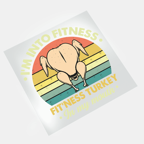 Thanksgiving Gobble Squad - Fitness Turkey - DTF Transfer - Direct-to-Film