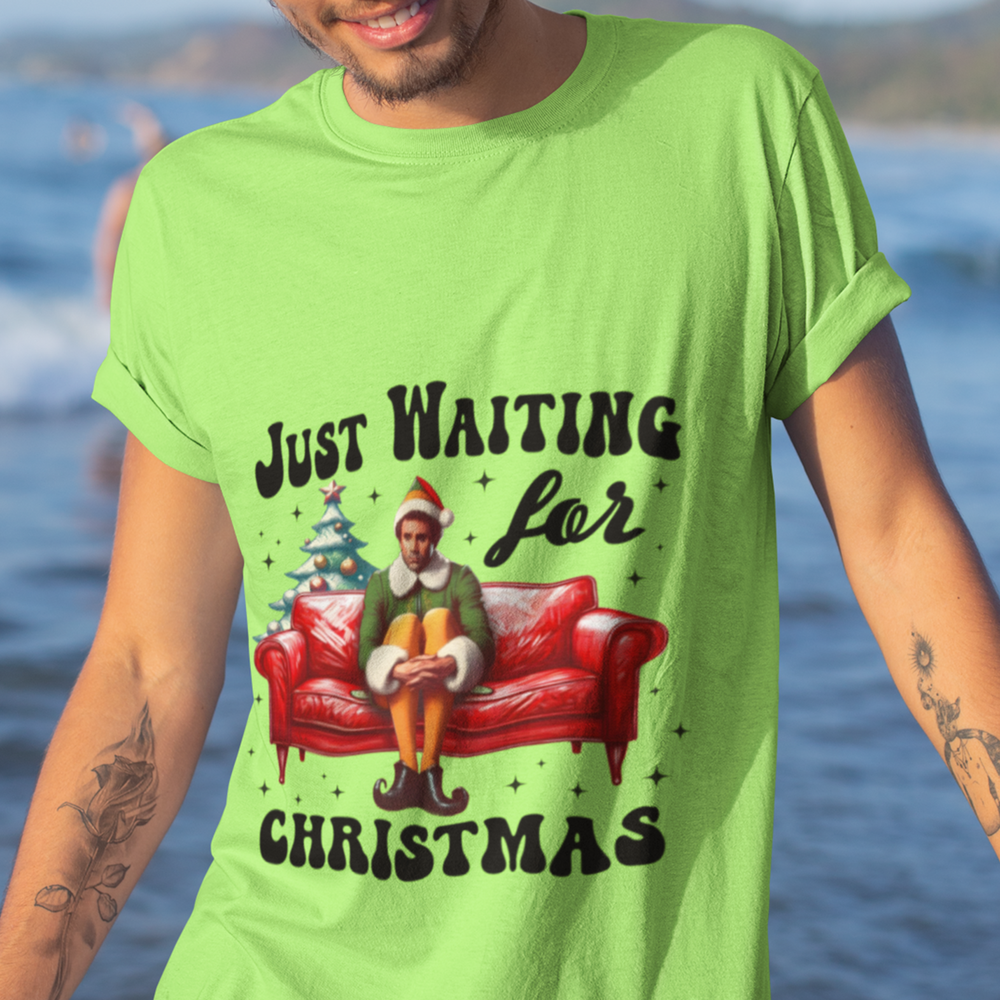 Waiting For Christmas - Just Waiting For Christmas 3 - Buddy The Elf - DTF Transfer - Direct-to-Film