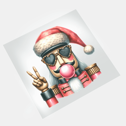 Bubble Gum Santa - The Nutcracker - DTF Transfer - Direct-to-Film
