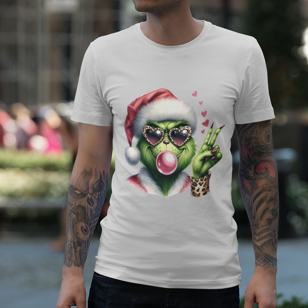 Bubble Gum Santa - The Grinch 2 - DTF Transfer - Direct-to-Film