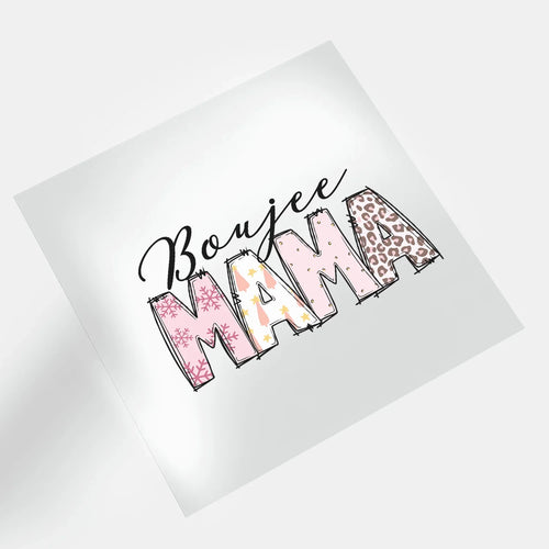 Bougie Christmas: Boujee Mama - DTF Transfer - Direct-to-Film