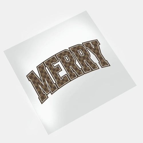 Bougie Christmas: MERRY - DTF Transfer - Direct-to-Film