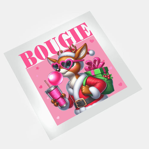 Bougie Christmas: Boujee Deer - DTF Transfer - Direct-to-Film