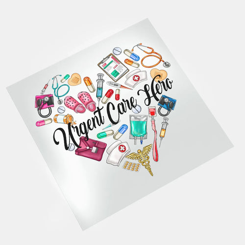 Urgent Care Nurse - Urgent Care Hero - DTF Transfer - Direct-to-Film