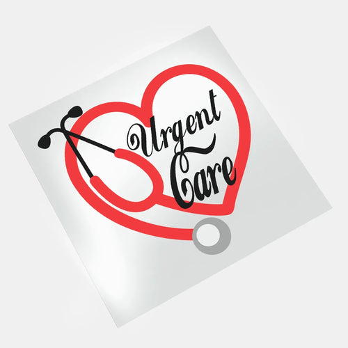 Urgent Care Nurse - Heart Stethoscope - DTF Transfer - Direct-to-Film