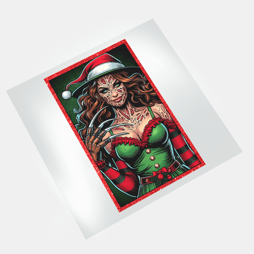 Spooky Christmas: Lady Krueger - DTF Transfer - Direct-to-Film